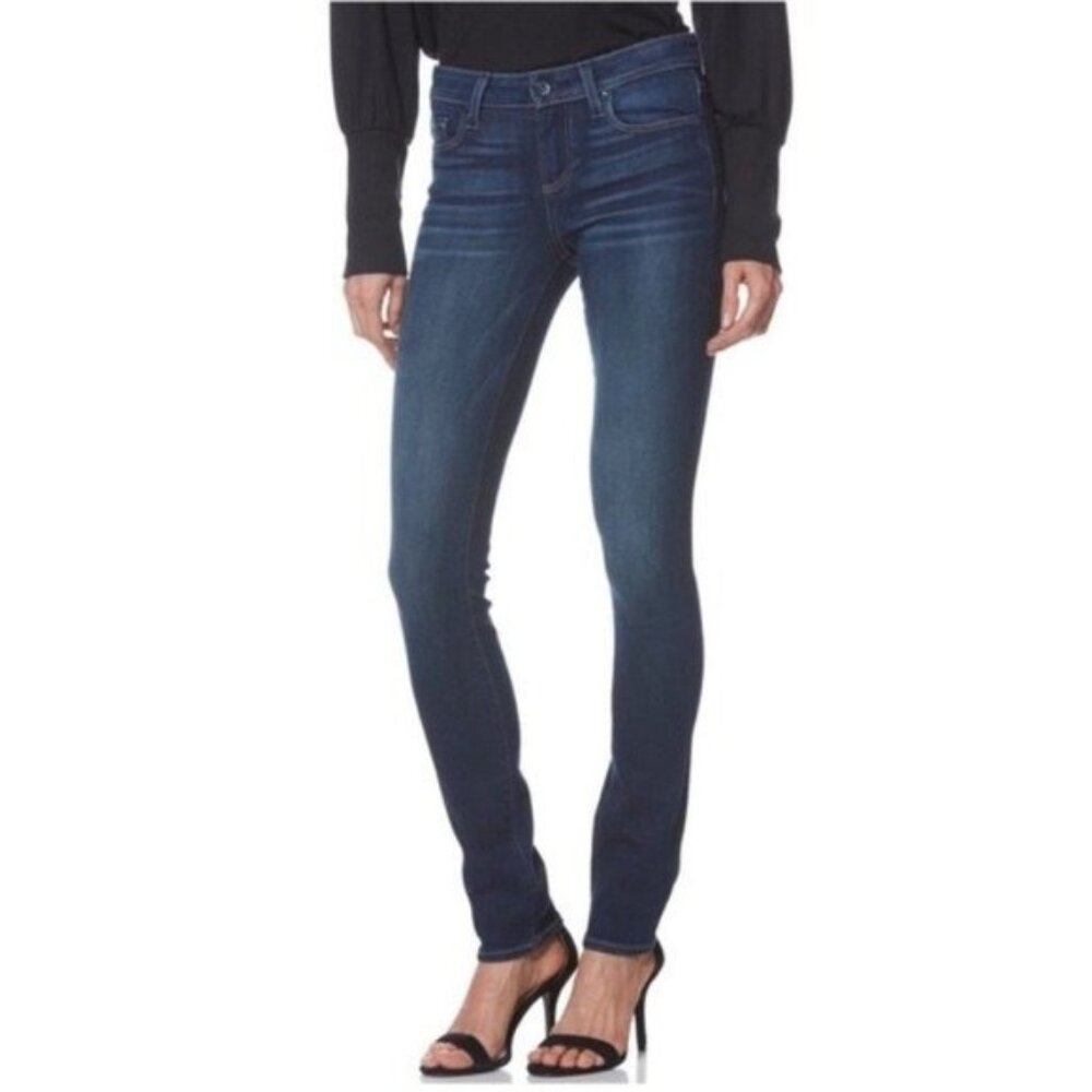 Paige Skyline Skinny Jeans In Idlewild Wash
